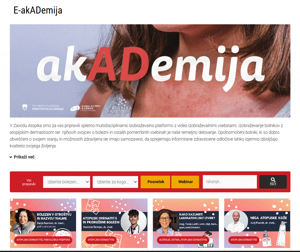 akADemija - spletna platforma