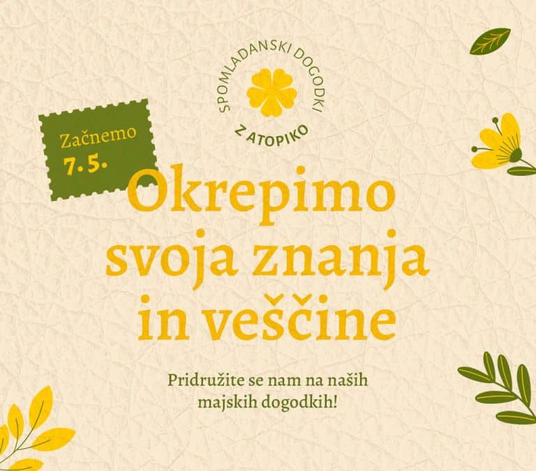 Spomladanski dogodki Zavod ATopika