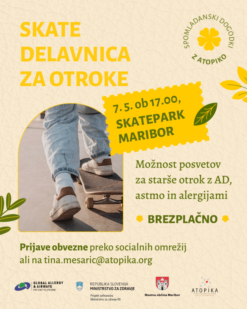 Spomladanski dogodki Zavoda Atopika za bolnike z atopijskim dermatitisom, astmo in alergijami
