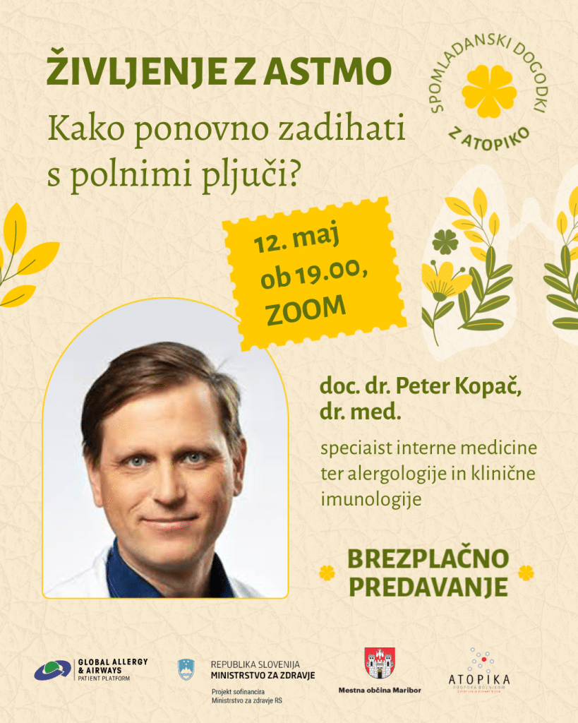 Spletno predavanje o življenju z astmo in alergijami